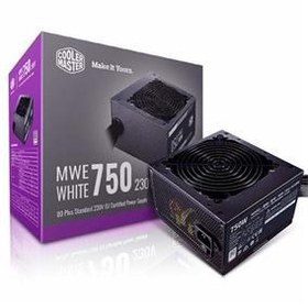 تصویر منبع تغذیه کولرمستر مدل CoolerMaster MWE 750 WHITE 230V پاور 