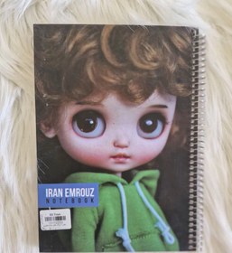 تصویر دفتر 100 برگ جلد سخت فانتزی Notebook of 100 sheets of fancy hard cover