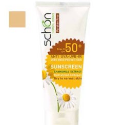 تصویر کرم ضد افتاب شون SPF 50 رنگ بژ | Schon Sunscreen SPF 50 Beige 
