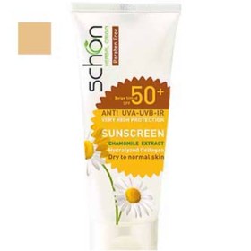 تصویر کرم ضد افتاب شون SPF 50 رنگ بژ | Schon Sunscreen SPF 50 Beige 