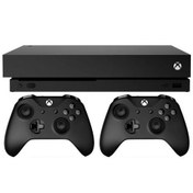 تصویر کنسول بازی مایکروسافت مدل Xbox One X ظرفیت 1 ترابایت با دو دسته Microsoft Xbox One X - 1TB Game Console