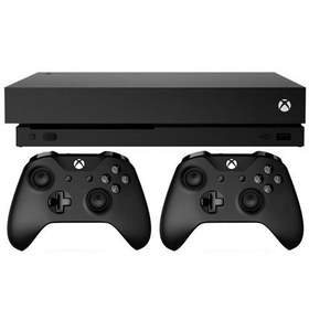 تصویر کنسول بازی مایکروسافت مدل Xbox One X ظرفیت 1 ترابایت با دو دسته Microsoft Xbox One X - 1TB Game Console