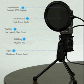 تصویر میکروفون استودیویی بی سیم یانمای مدل SF-777W RGB Yanmai SF-777W RGB Stadio Microphone