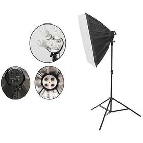 تصویر کیت نور ثابت 4 لامپ 