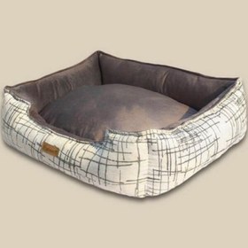 تصویر تشک و جای خواب سگ و گربه مدل کژوال طرح خط دار پتیوو – Peteevo Casual Lines Pet Bed 