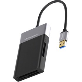 تصویر کارت خوان چند کاره 6 پورت اونتن Onten OTN-5215B USB3.0 Multi-function Card Reader 