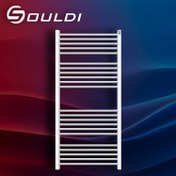 تصویر حوله خشک کن آلومینیومی 120 سانتی متر 22 لوله سولدی 