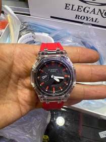 تصویر ساعت مچی ضد آب موتور پمپی جی شاک کد ۵۳۴۹۰ - قرمز Gshock casio