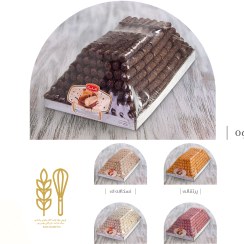 تصویر شیرینی ساقه عروس میکا فله در طعم های قهوه پرتقالی نسکافه توت فرنگی نارگیلی - توت فرنگی 