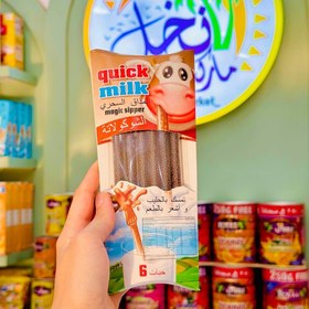 تصویر نی شیر شکلاتی پک۶عددی 