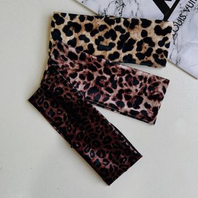 تصویر هدبند مخمل پلنگی - طرح 