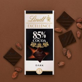 تصویر شکلات لينت تلخ 85% LINDT مدل Robust Dark Lindt Excellence 85 % Cocoa Dark Chocolate 100gr