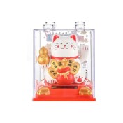 تصویر مانکی نکو - گربه شانس فنگ شویی خورشیدی سایز Maneki-neko - Solar Feng Shui Lucky Cat
