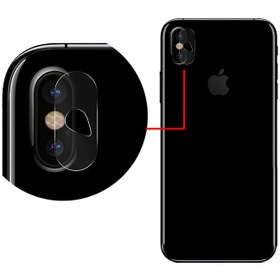 تصویر محافظ لنز دوربین سیحان مدل GLP مناسب برای گوشی موبایل اپل iphone X / XS / XS MAX - بی رنگ شفاف 