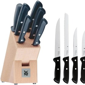 تصویر سرویس چاقو 7 پارچه دبلیو ام اف آلمان مدل WMF Knife block with knives CLASSIC LINE 