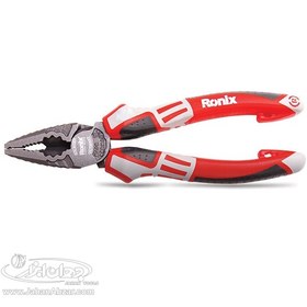 تصویر انبر دست صنعتی 8 اینچ آلمانی Ronix مدل RH-1118 8 inch German industrial hand pliers Ronix model RH-1118