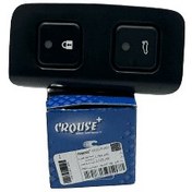 تصویر مجموعه کامل کلید قفل مرکزی روی کنسول -مشکی P7 - 207 