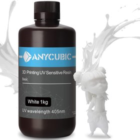 تصویر رزین رنگ سفید 500 گرمی ANYCUBIC 3D Printer Resin - ارسال 20 روز کاری 