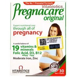 تصویر قرص پرگناکر ویتابیوتیکس اورجینال مخصوص بانوان30 عددی Vitabiotics Pregnacare Original 30 Taps