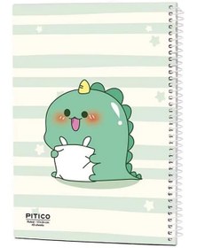 تصویر دفتر ۴۰ برگ خط دار سیمی فانتزی 