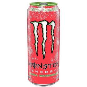 تصویر نوشیدنی انرژی زای انگلیسی Monster WATERMEON مانستر هندوانه 500 میل 