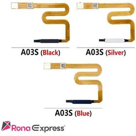 تصویر حسگر اثر انگشت مشکی رنگ سامسونگ A03s / A037F کپی - مشکی Samsung A03s / A037F Black Finger Print