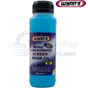 تصویر مایع شیشه شوی خودرو وینز WYNNS super concentrated screen-wash 21+ w45101 made in eu