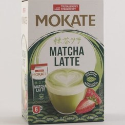 تصویر ماچا لاته موکاته طعم توت فرنگی بسته ۶ عددی 