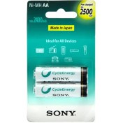 تصویر باتری قابل شارژ قلمی سونی مدل NH-AA-B2GN بسته ۲ عددی Sony NH-AA-B2GN Rechargeable AA Battery - Pack of 2