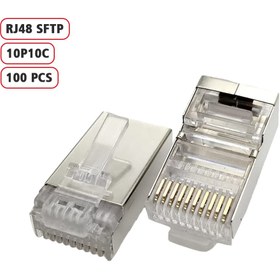 تصویر سوکت شبکه ونتولینک RJ48 SFTP مدل 10 پین 