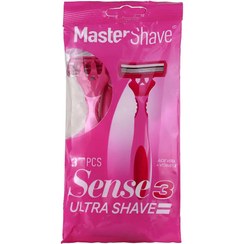 تصویر خودتراش زنانه 3 لبه مدل Sense 3 بسته 3 عددی مستر شیو Master Shave Sense 3 Shaver For Women 3 PCS