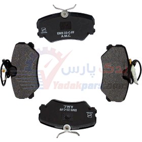 تصویر لنت جلو پژو 405 الیگ کربن سرامیک Elig brake pads CB03 CarbonC Front For PEUGEOT 405