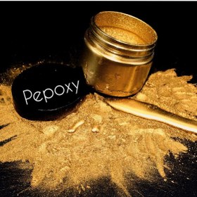 تصویر پودر پیگمنت فلز طلایی 