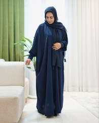 تصویر مانتو بلند عبایی مروارید 