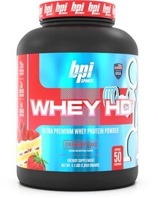 تصویر پروتئین وی اچ دی بی پی آی (bpi - whey HD) 1850 گرمی - STRAWBERRY CAKE bpi Whey HD Protein 1850g