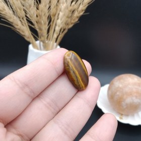 تصویر نگین چشم ببر اصل معدنی کد 8754 