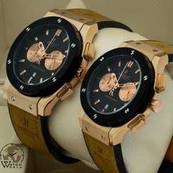 تصویر ساعت مچی عقربه ای ست زنانه و مردانه هابلوت ۴موتوره کرنوگراف - زنانه HUBLOT GENEVE BIG BANG CHRONOGRAPH