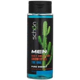 تصویر شامپو بدن آقایان شون حاوی عصاره کاکتوس و روغن درخت چای حجم 420 میل Schon The One Men Body Shampoo Contains Cactus Extract And Tea Tree  Oil 420ml