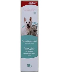 تصویر ژل بهداشت دهان و دندان بیولاین برای گربه‌ها و سگ‌ها 100 گرم برند bioline Bioline Dental Hygiene Gel For Cats & Dogs 100g