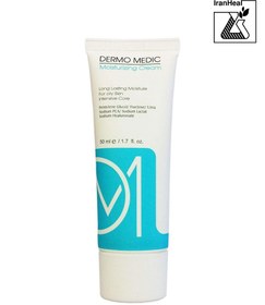 تصویر کرم مرطوب کننده درمومدیک مناسب پوست چرب حجم 50 میل Dermo Medic Moisturizing Cream for Oily Skin 50ml