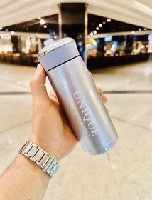 تصویر تراول ماگ استیل یونیک مدل درپیچ Steel travel mug unique