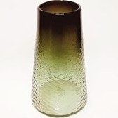 تصویر گلدان شیشه ای دستساز ساده کد ۰۲ 