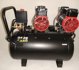 تصویر کمپرسور 50 لیتری سایلنت 2 موتوره اینتی مکس مدل 50L 