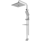 تصویر علم دوش شودر مدل آلما رنگ کروم 