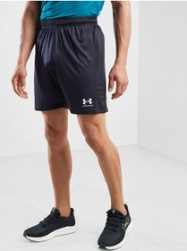 تصویر شلوارک بافت لوگو برند under armour 