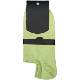 تصویر جوراب زیرقوزکی سبز کمرنگ 