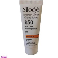 تصویر کرم ضد آفتاب سیلوژه SPF 50 مدل NON TINTED 50+ INVISIBLE ‌بدون رنگ مناسب پوست‌ های نرمال تا خشک حجم 40 میلی‌ لیتر 