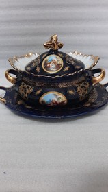 تصویر سوپ خوری سورمه ای دنسی با سینی 