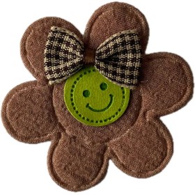 تصویر تکه‌دوزی گل پارچه‌ای – کد QU-29 | خرج‌کار فانتزی برای لباس کودک و زنانه 