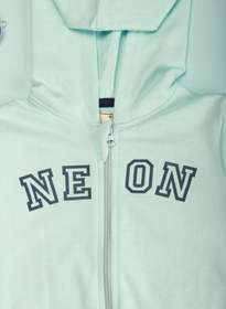 تصویر بلوز آستین بلند با کلاه و زیپ برای پسران - آبی روشن برند neon Boys Hooded Neck Long Sleeve Zip Through Light Blue